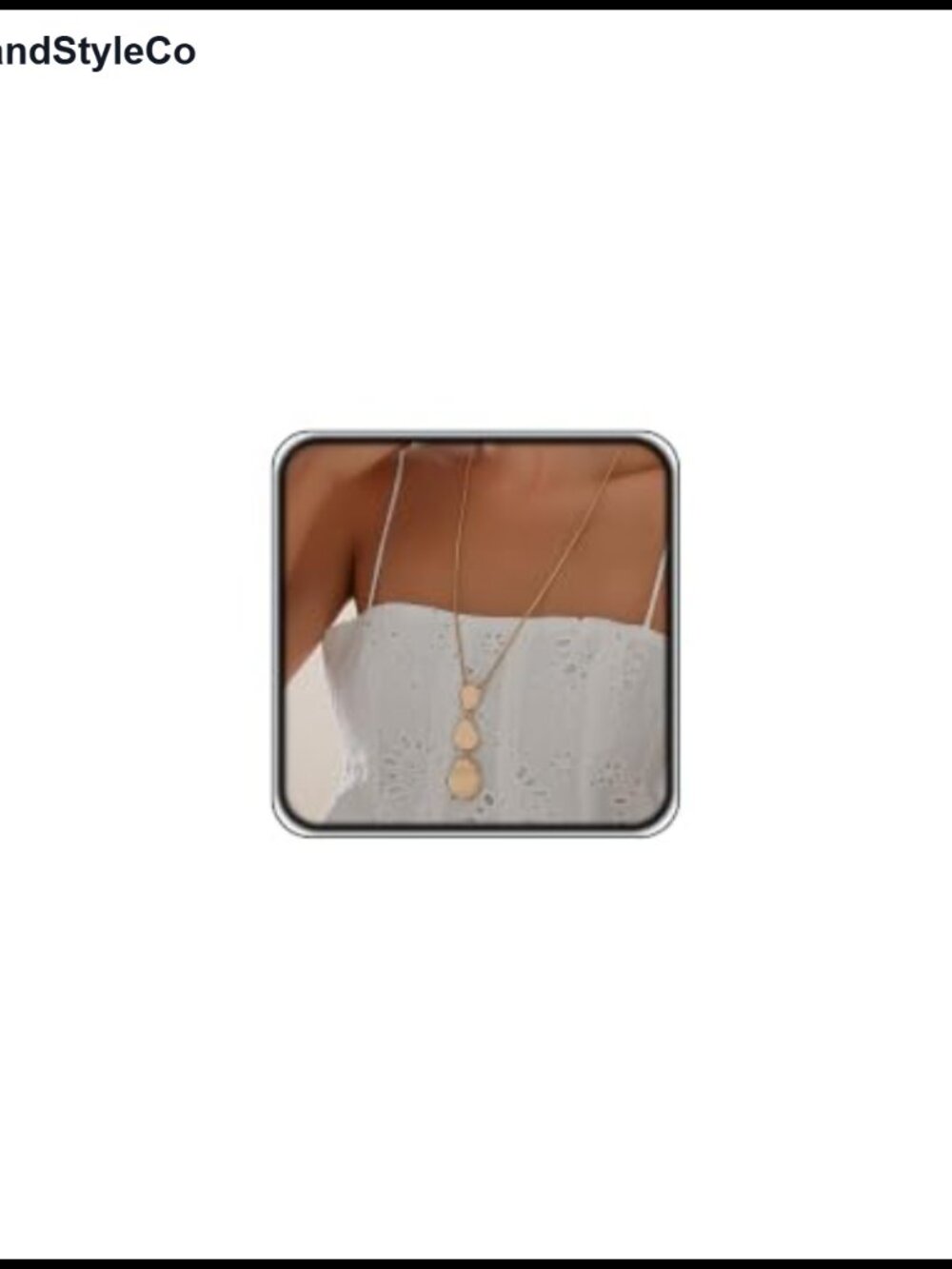 Gold Long Pendant Necklace for Women Trendy Statement Geometric Chain Jewelry